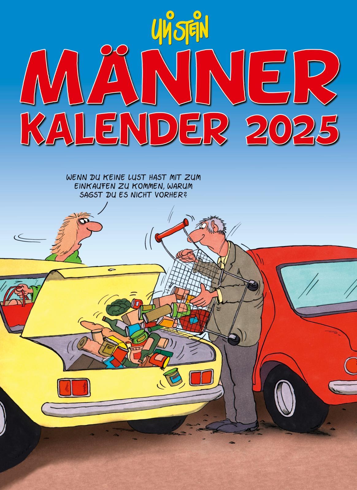 Cover: 9783830321644 | Uli Stein Männer Kalender 2025: Monatskalender für die Wand | Stein