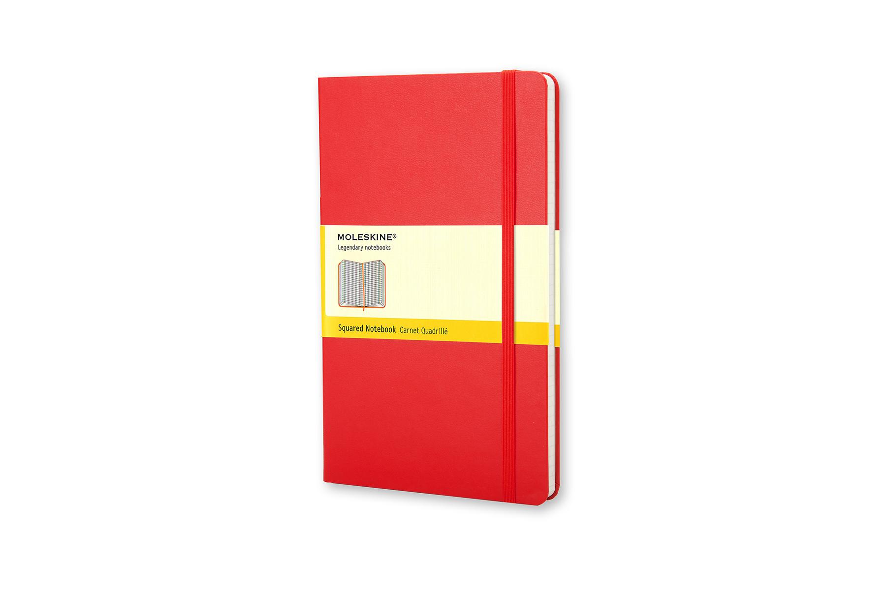 Cover: 9788862930338 | Moleskine Notizbuch, L/A5, Kariert, Hard Cover, Scharlachrot | 2009