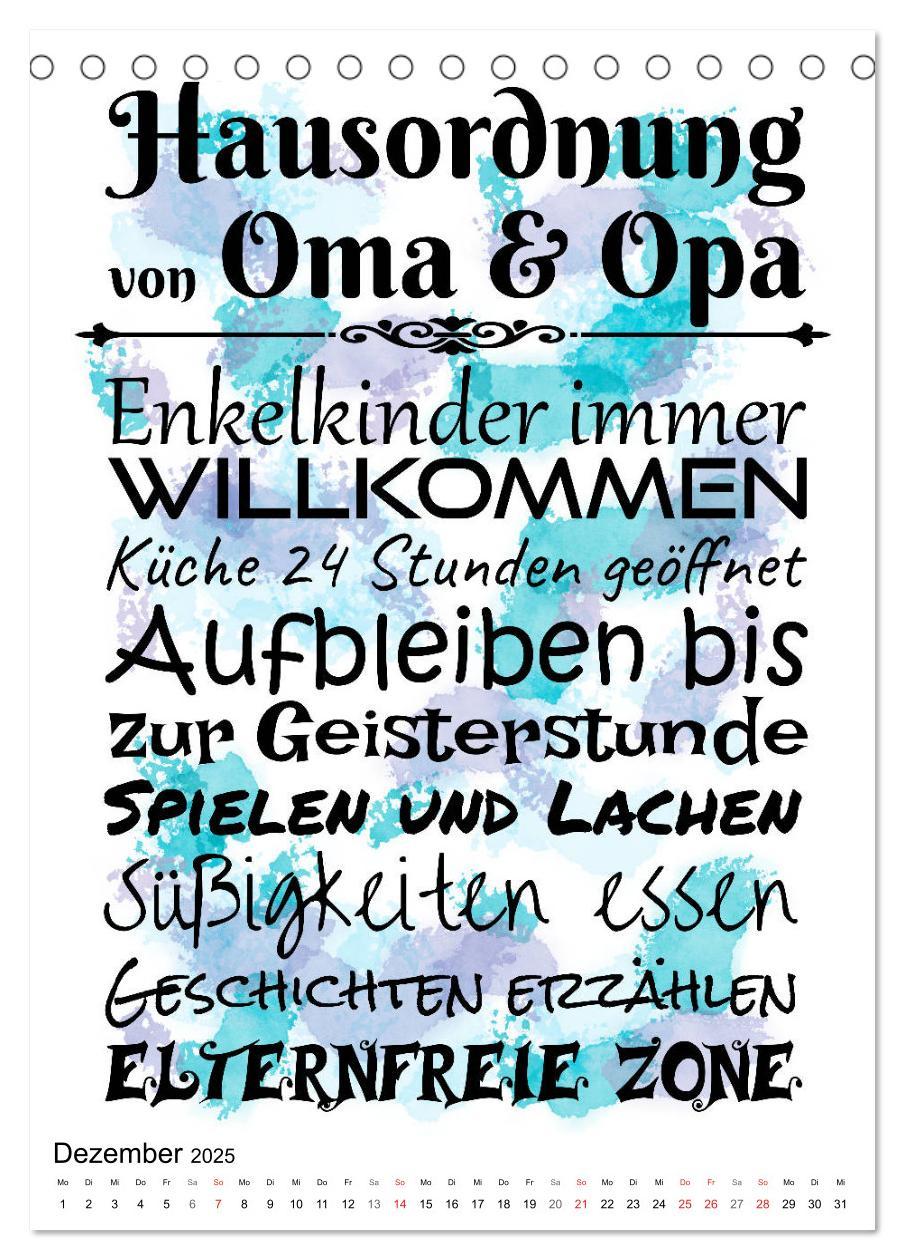 Bild: 9783435937967 | Oma und Opa, die Helden unserer Kindheit (Tischkalender 2025 DIN A5...