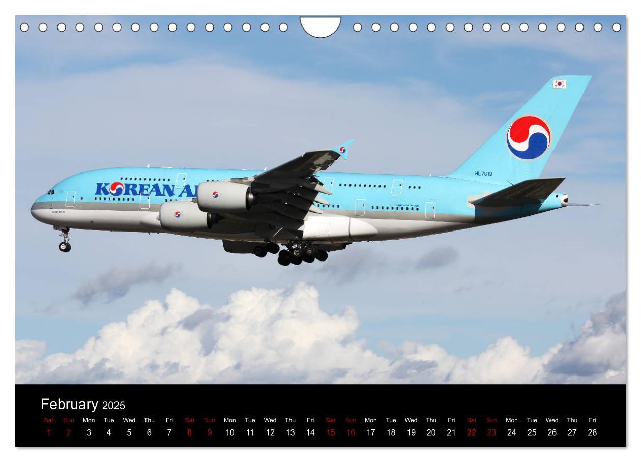 Bild: 9781325946662 | A380 SuperJumbo (Wall Calendar 2025 DIN A4 landscape), CALVENDO 12...