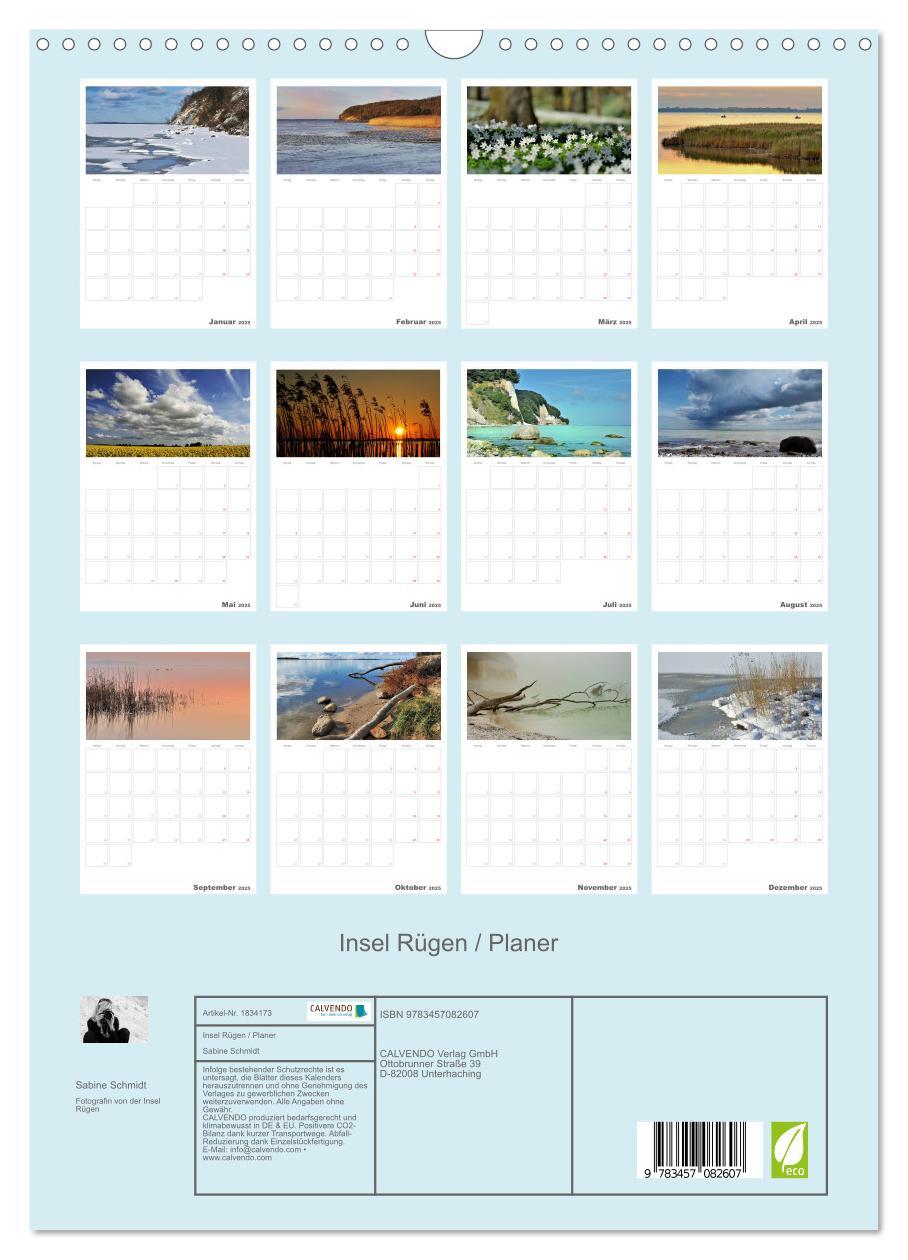 Bild: 9783457082607 | Insel Rügen / Planer (Wandkalender 2025 DIN A3 hoch), CALVENDO...