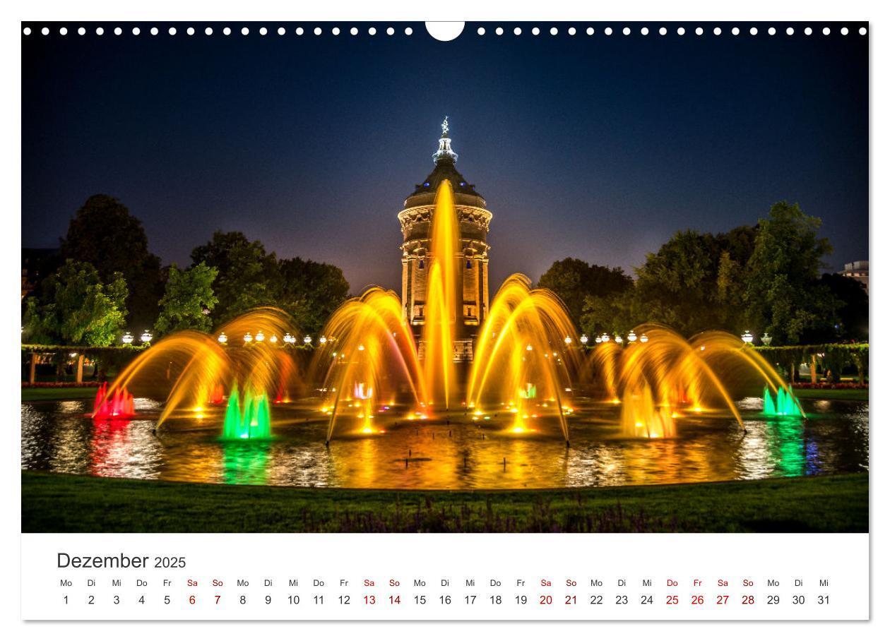 Bild: 9783457172094 | Der Mannheimer Wasserturm (Wandkalender 2025 DIN A3 quer), CALVENDO...