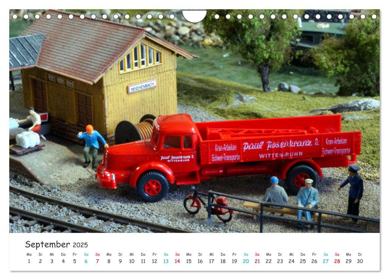 Bild: 9783457190197 | Autos auf der Modellbahn (Wandkalender 2025 DIN A4 quer), CALVENDO...