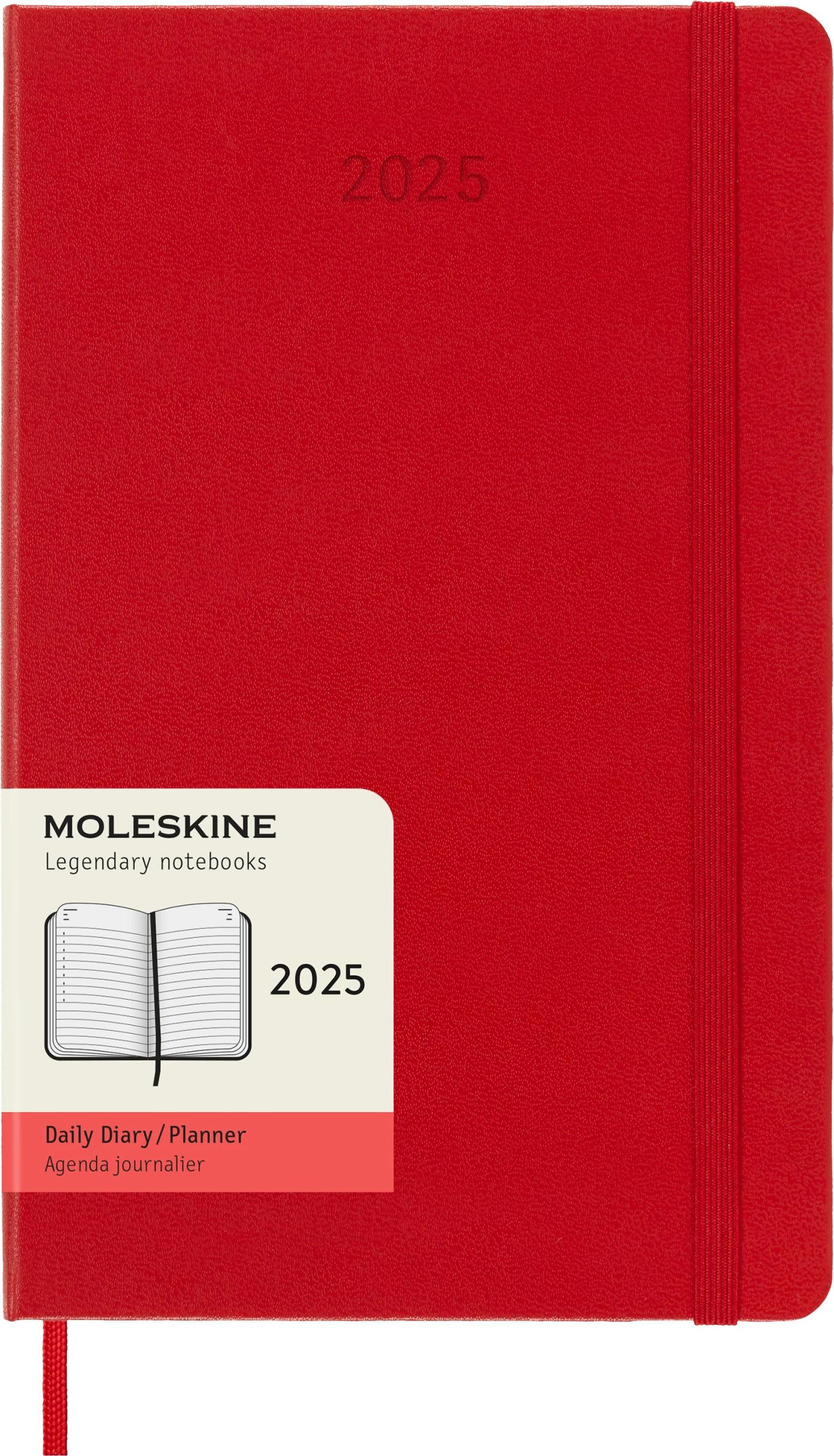 Cover: 8056999270148 | Moleskine 12 Monate Tageskalender 2025, Large/A5, 1 Tag = 1 Seite,...