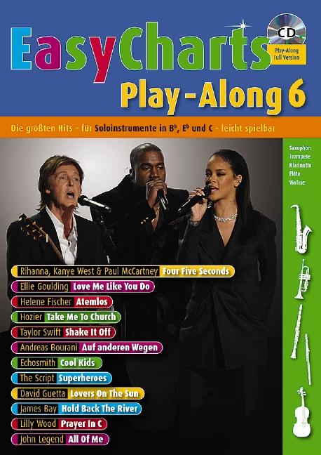 Cover: 9783795749439 | Easy Charts Play-Along | Uwe Bye | Broschüre | Music Factory | 70 S.