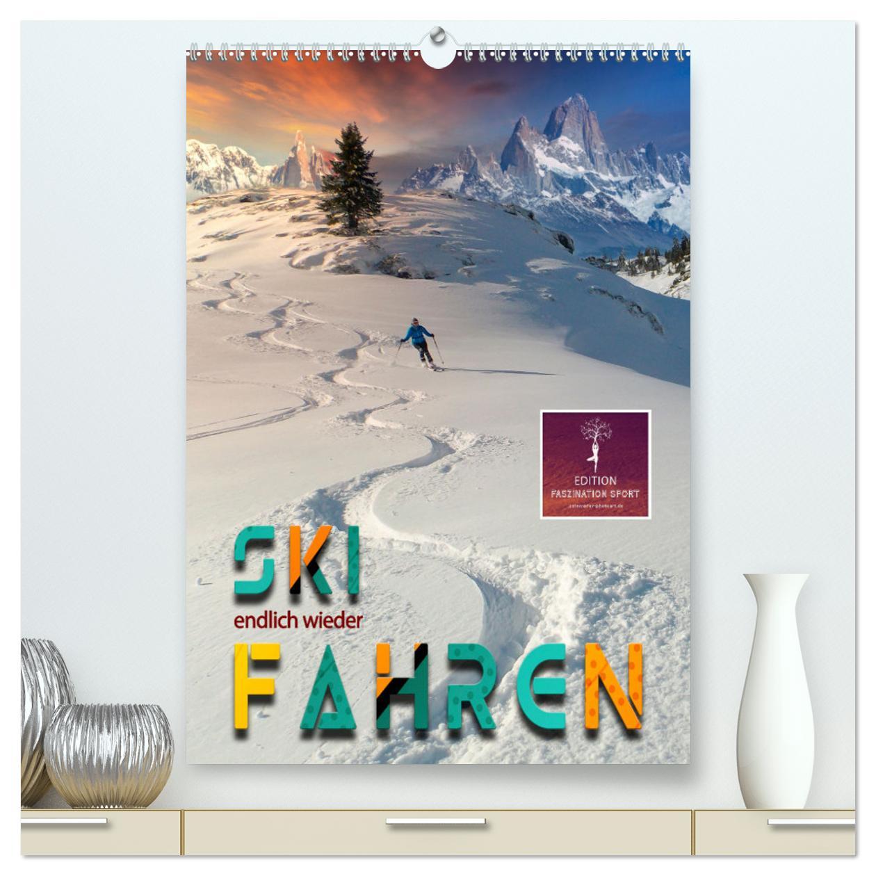 Cover: 9783435918904 | Endlich wieder Skifahren (hochwertiger Premium Wandkalender 2025...