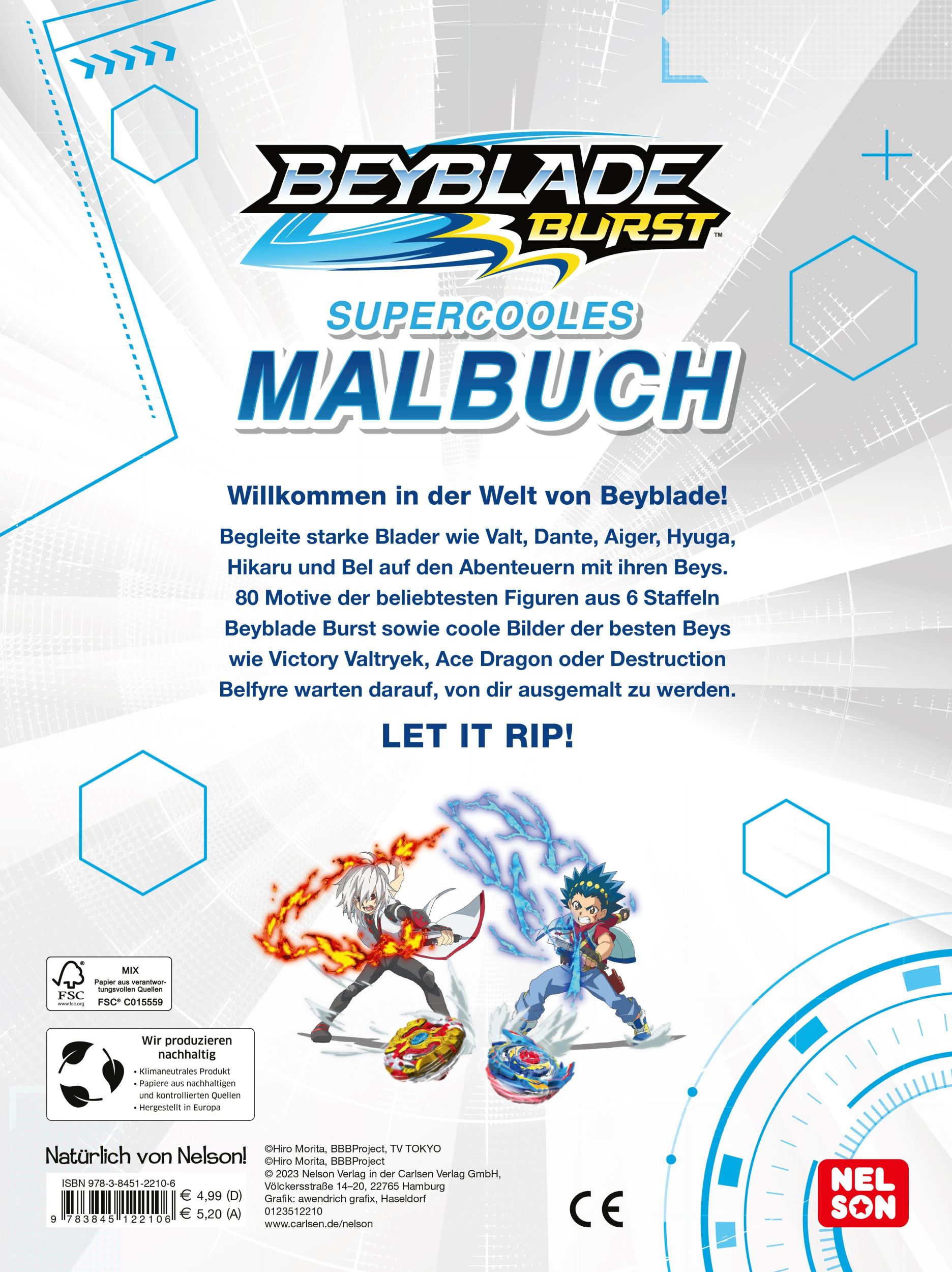 Rückseite: 9783845122106 | Beyblade Burst: Supercooles Malbuch | Taschenbuch | BEYBLADE BURST