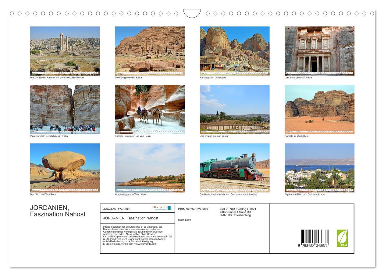 Bild: 9783435243877 | JORDANIEN, Faszination Nahost (Wandkalender 2025 DIN A3 quer),...