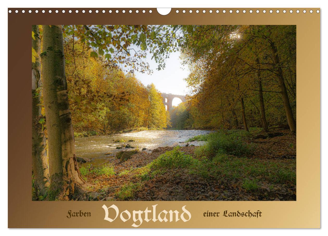 Cover: 9783435236138 | Vogtland - Farben einer Landschaft (Wandkalender 2025 DIN A3 quer),...