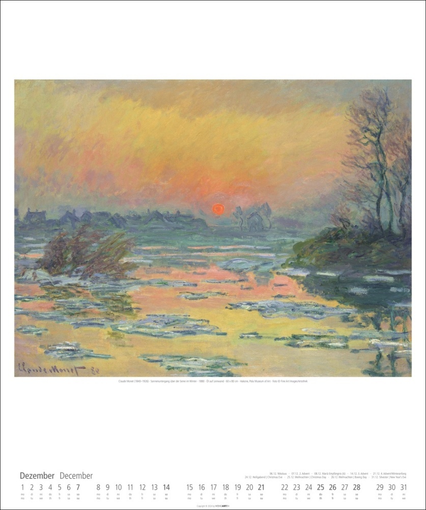 Bild: 9783839900178 | Claude Monet Kalender 2025 | Claude Monet | Kalender | Spiralbindung