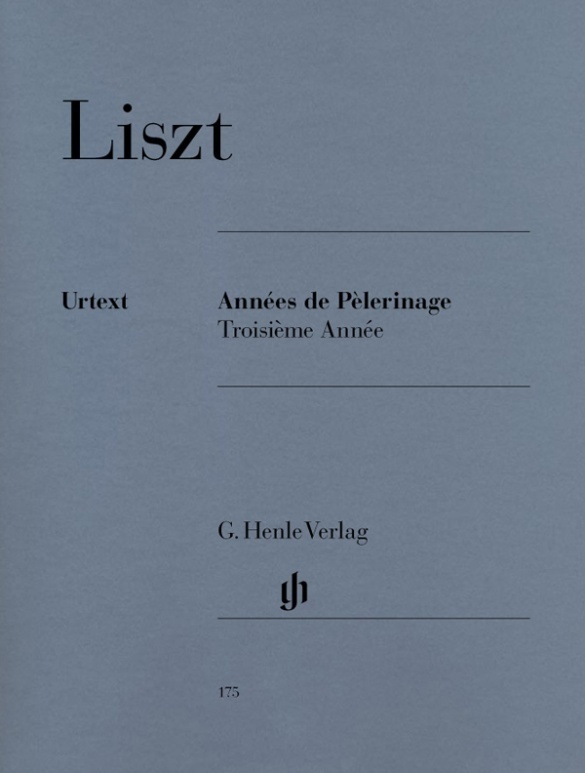 Cover: 9790201801759 | Liszt, Franz - Années de pèlerinage, Troisième Année | Franz Liszt