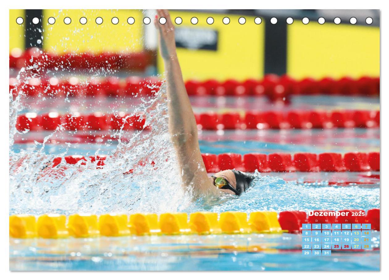 Bild: 9783383885853 | Schwimmen: Sport auf blauen Bahnen (Tischkalender 2025 DIN A5...