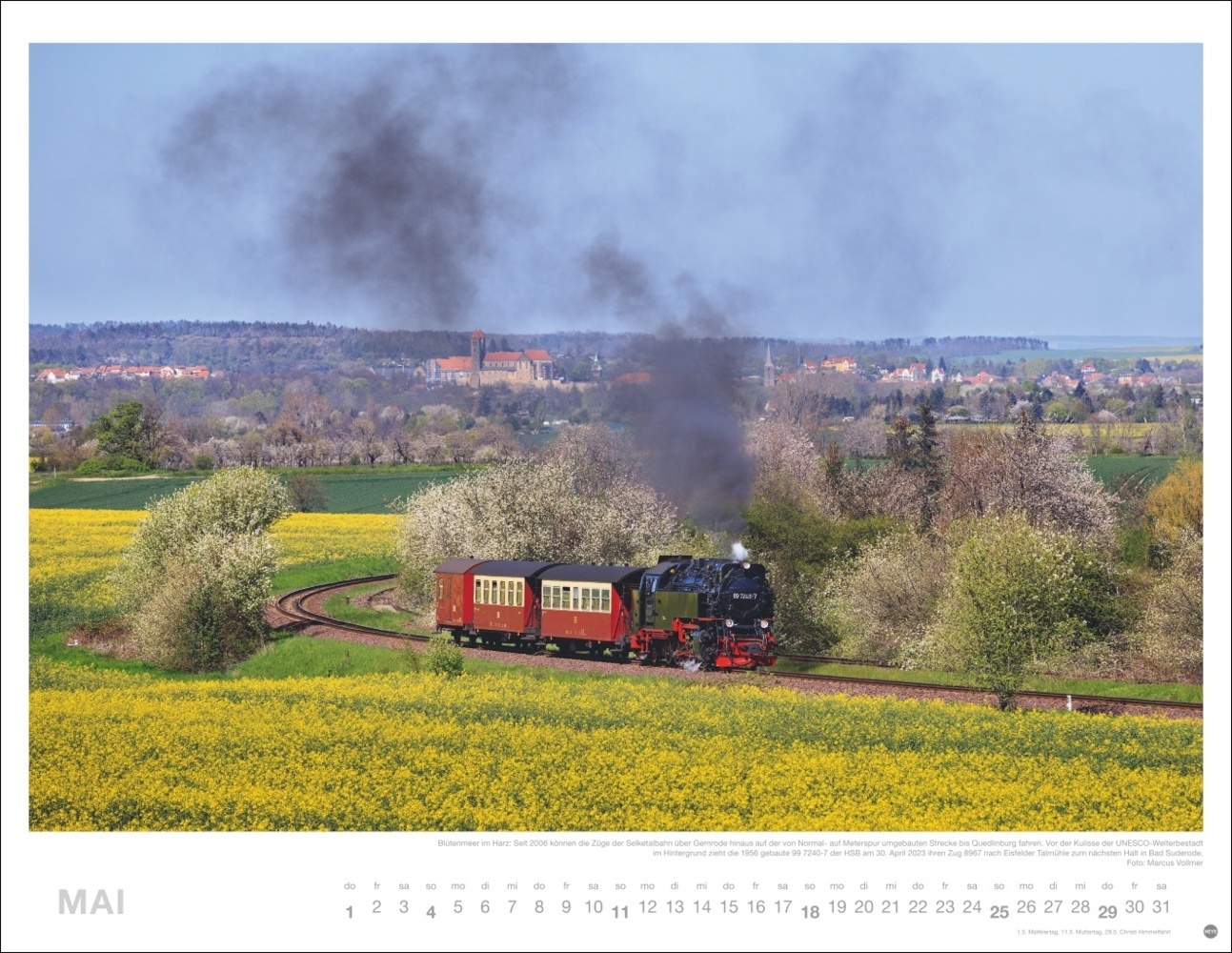 Bild: 9783756405152 | Eisenbahn Romantik Posterkalender 2025 | Georg Wagner | Kalender