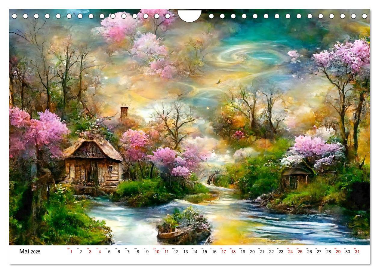 Bild: 9783383934599 | Fantasie Cottages - Ein Jahr durch die Märchenwelt (Wandkalender...