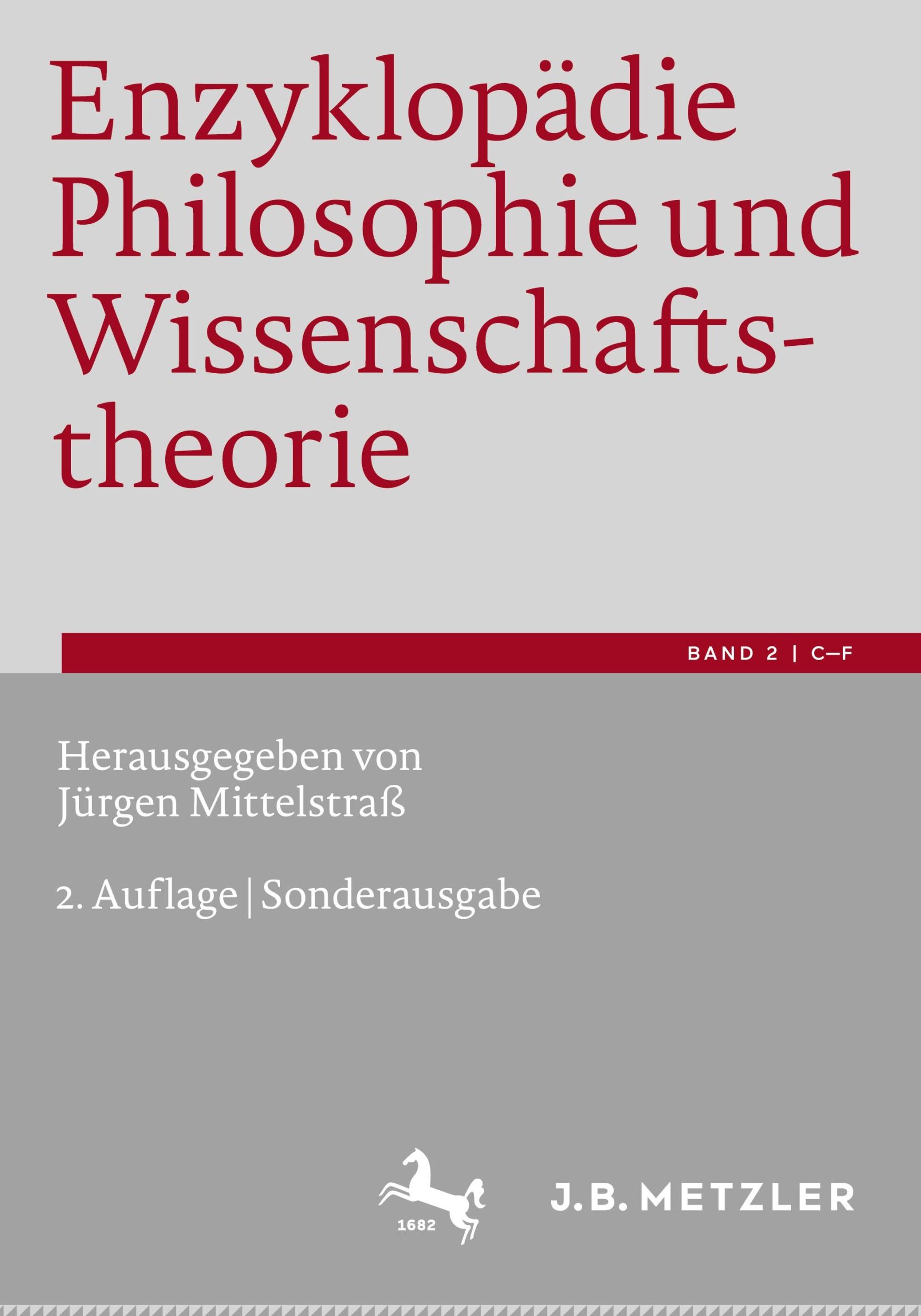 Cover: 9783662677612 | Enzyklopädie Philosophie und Wissenschaftstheorie | Bd. 2: C-F | Buch