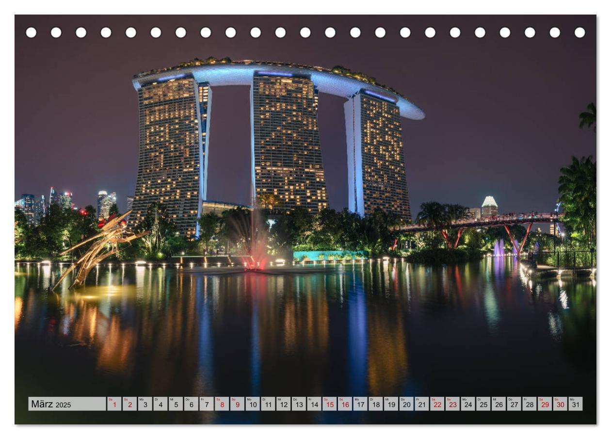 Bild: 9783435325641 | Singapur entdecken (Tischkalender 2025 DIN A5 quer), CALVENDO...