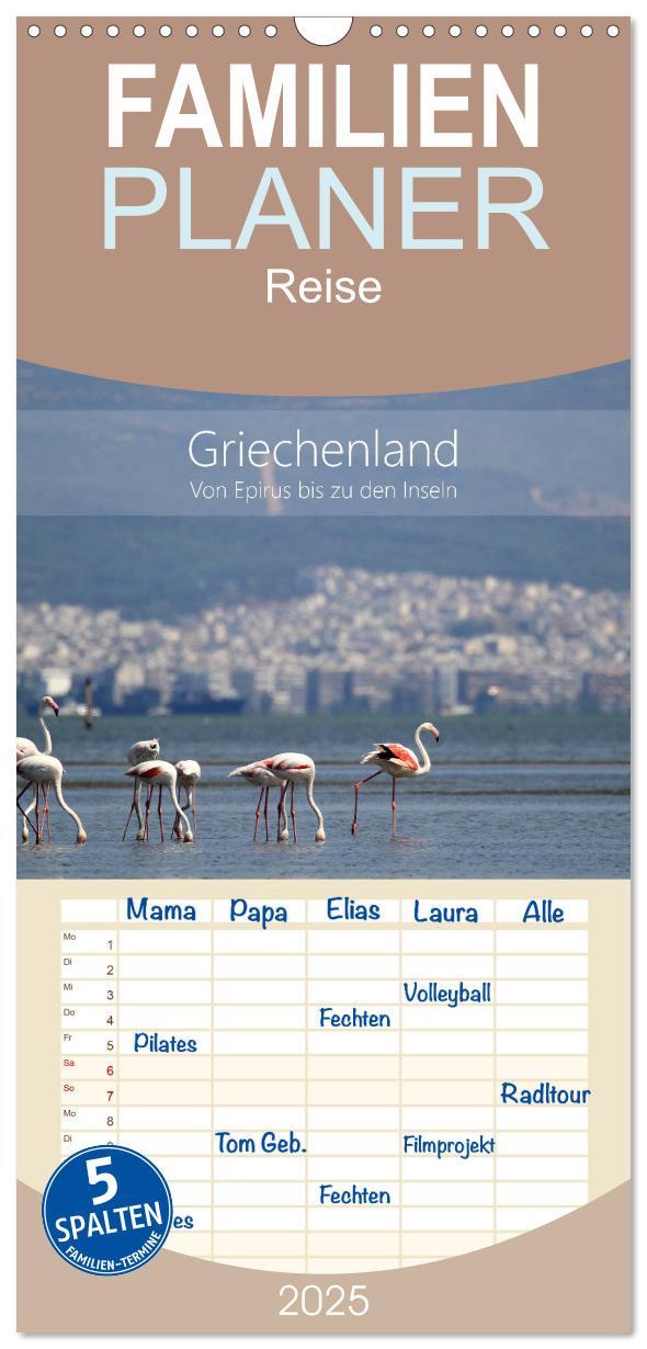 Cover: 9783457108130 | Familienplaner 2025 - Griechenland - Von Epirus bis zu den Inseln...