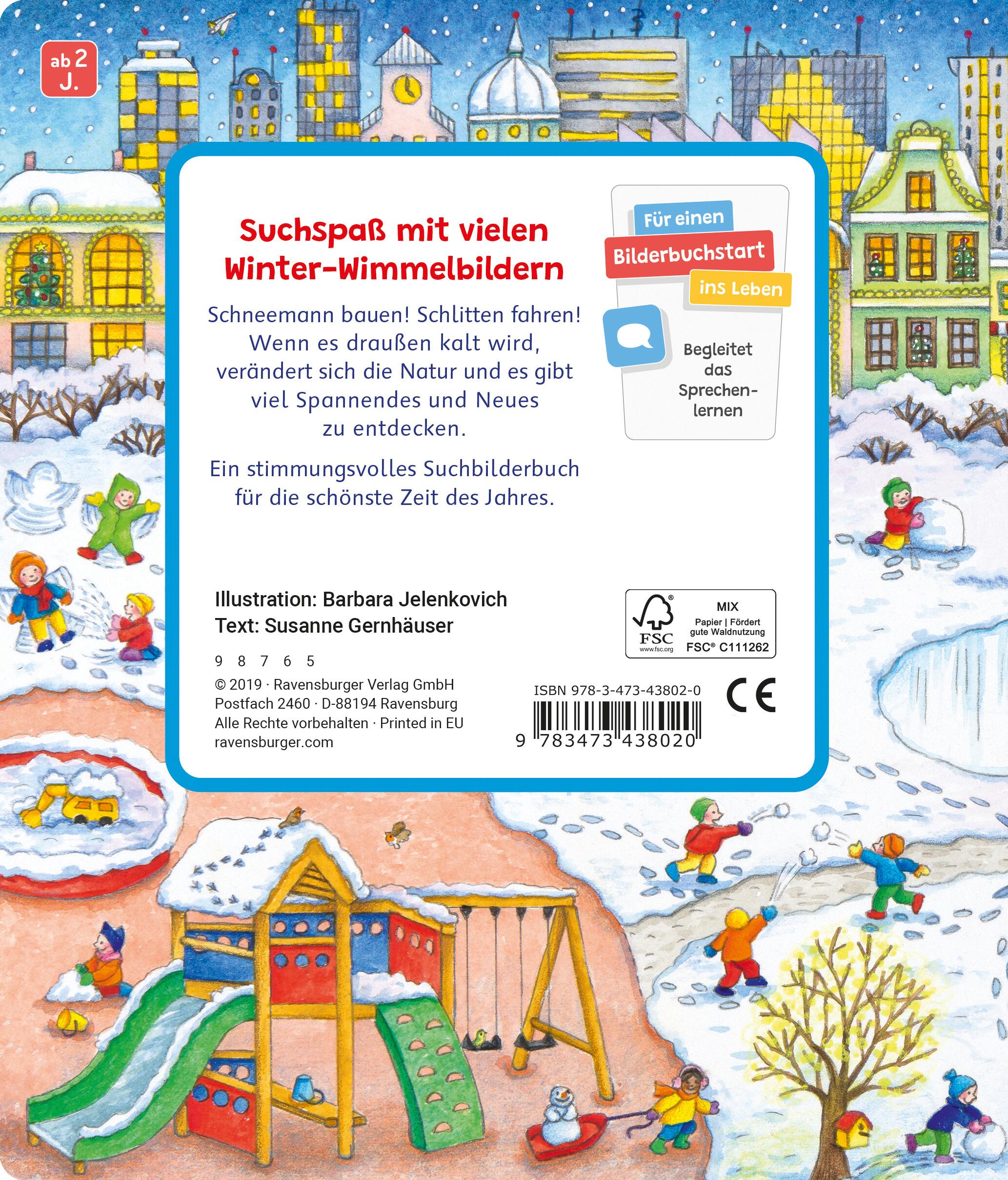 Rückseite: 9783473438020 | Sachen suchen: Im Winter | Susanne Gernhäuser | Buch | Sachen suchen