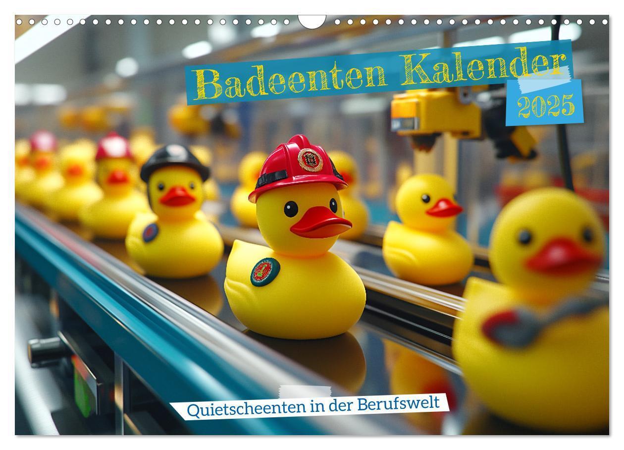 Cover: 9783457206836 | Badeenten Kalender - Quietscheenten in der Berufswelt (Wandkalender...