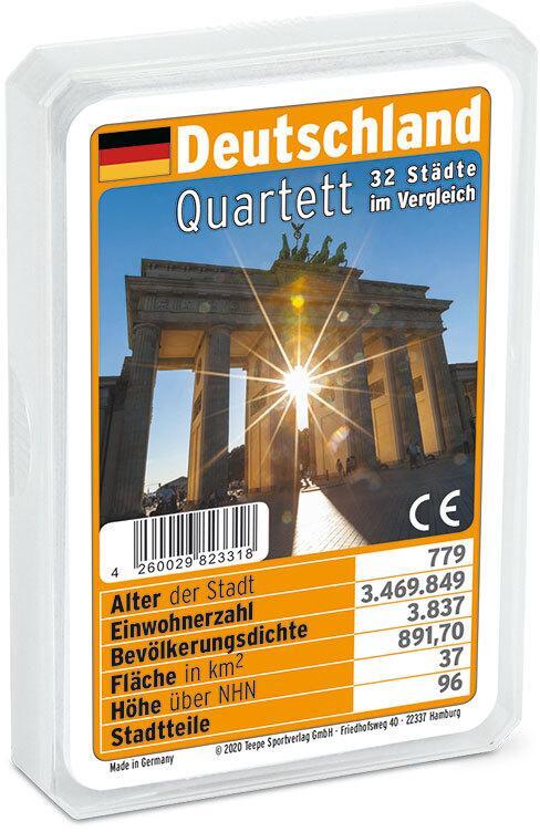 Cover: 4260029823318 | Deutschland-Quartett | 30 Minuten, 2-6 Spieler | Spiel | 22182494