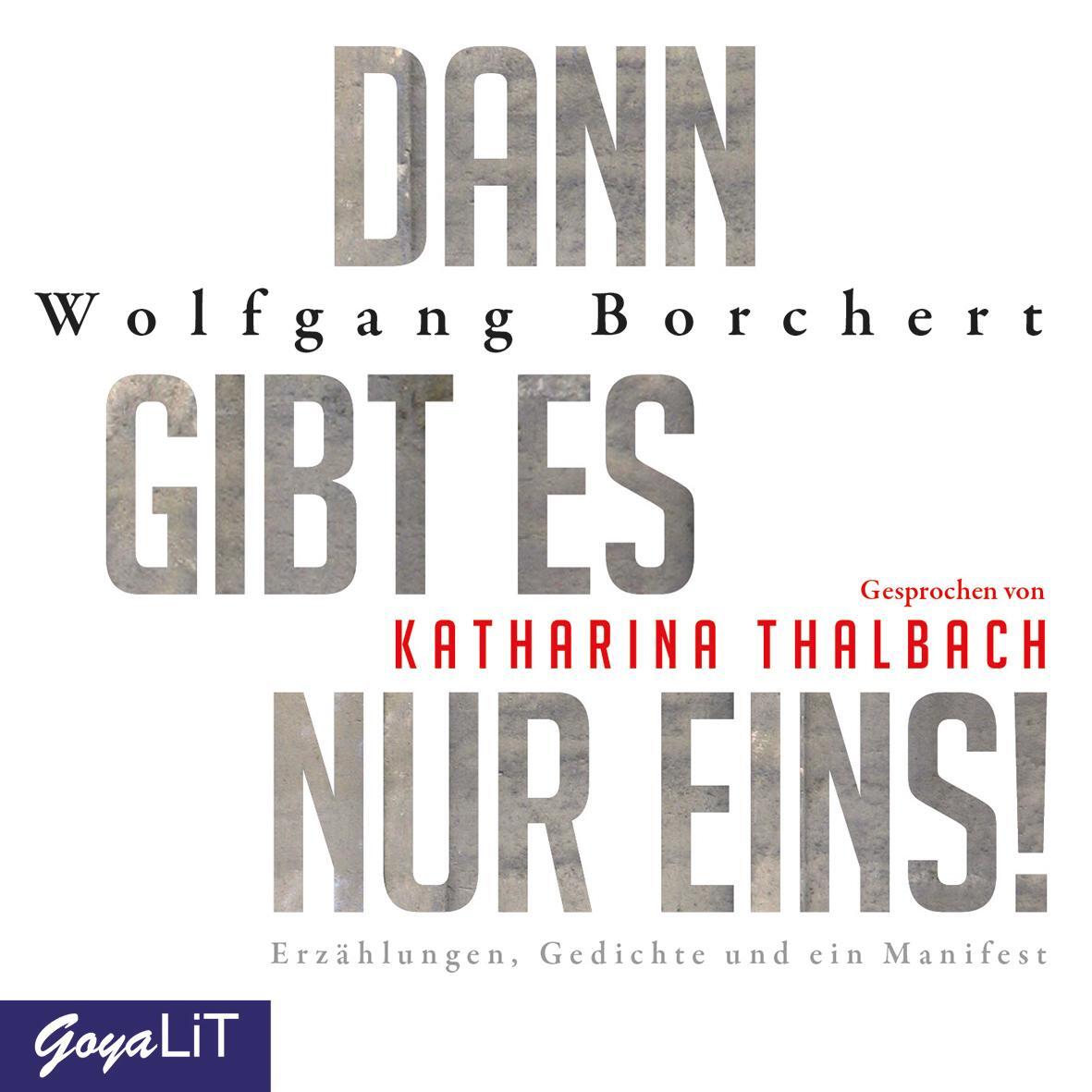 Cover: 9783833740121 | Dann gibt es nur eins! Erzählungen, Gedichte und ein Manifest | CD