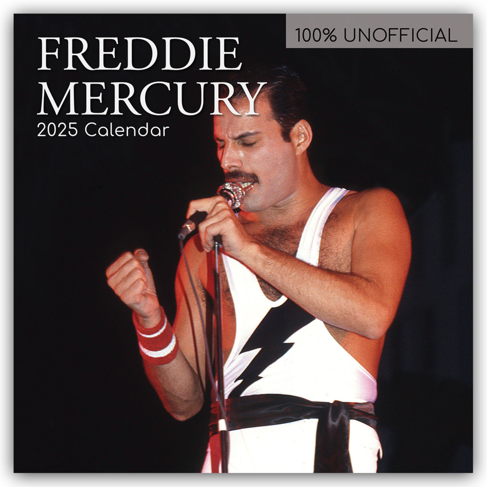 Cover: 9781835366462 | Freddie Mercury 2025 - 16-Monatskalender | Ltd | Kalender | 14 S.