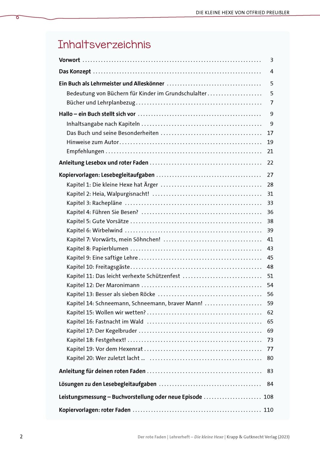 Bild: 9783963234002 | Die kleine Hexe - Materialien für die Klasse 3 und 4 | Preußler | 2023