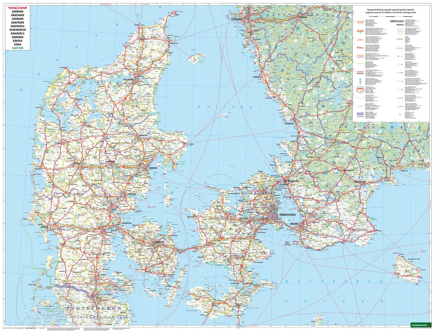 Bild: 9783707921571 | Dänemark, Straßenkarte 1:400.000, freytag &amp; berndt | Grönland - Färöer