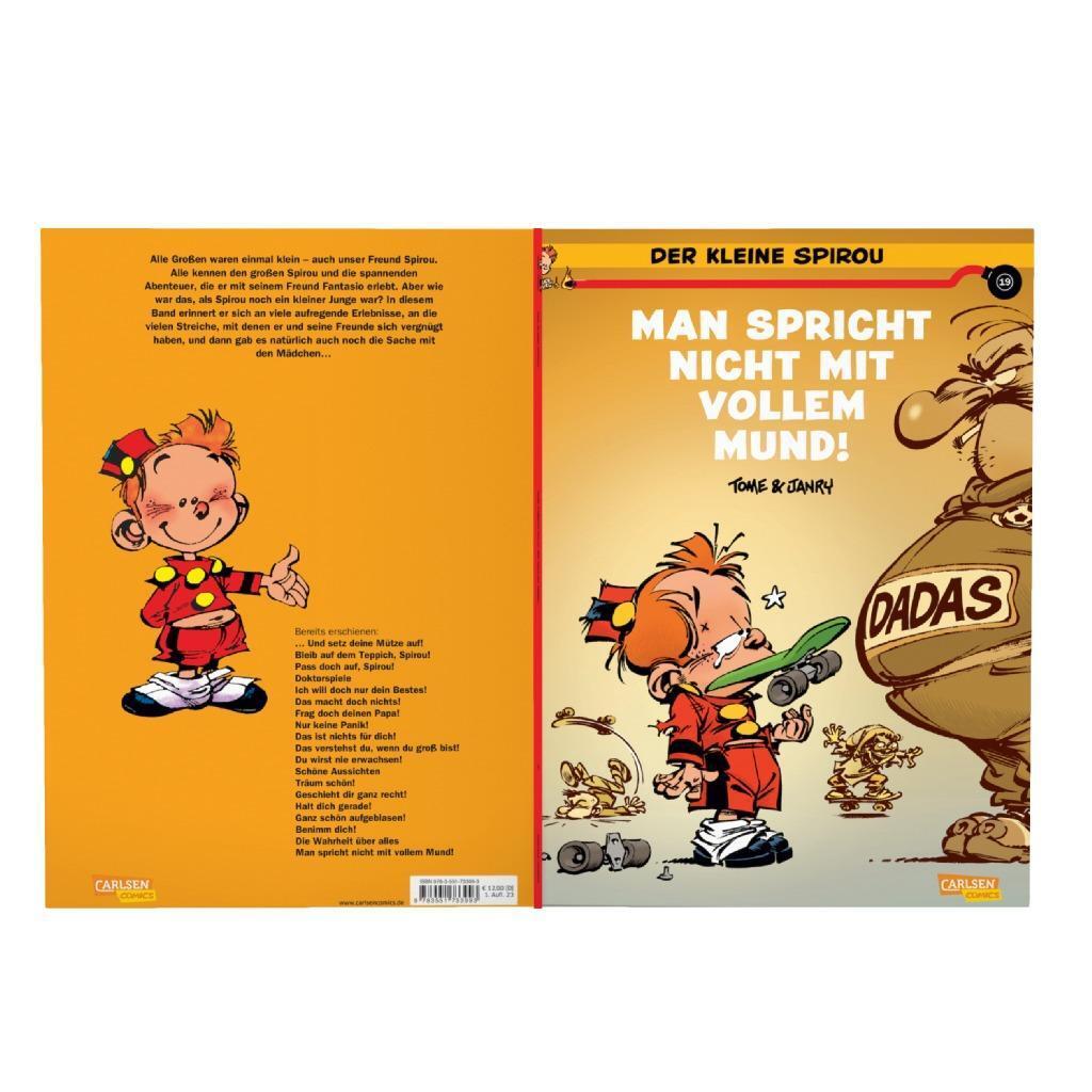 Bild: 9783551733993 | Der kleine Spirou 19: Man spricht nicht mit vollem Mund!! | Tome