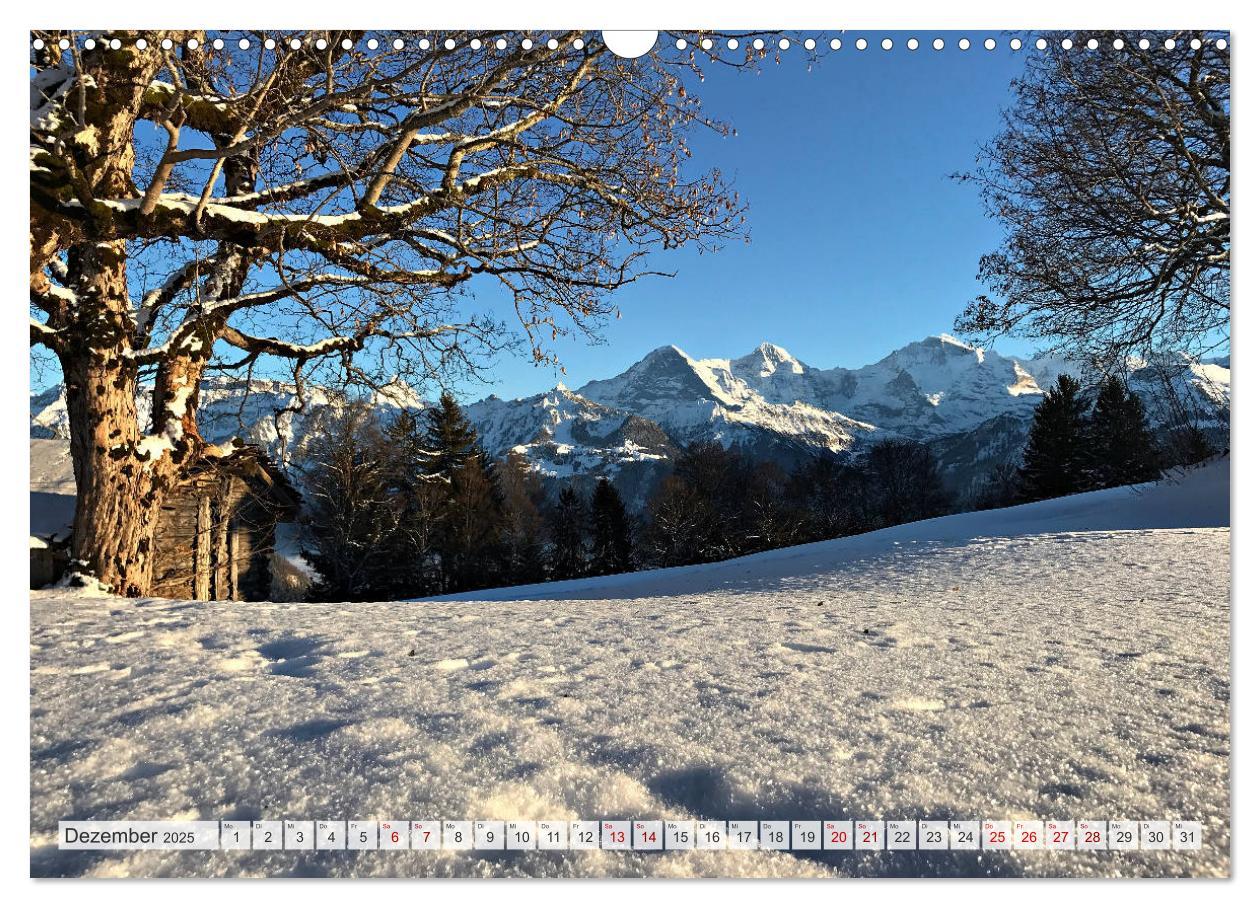 Bild: 9783435350490 | Bergblicke der Schweiz (Wandkalender 2025 DIN A3 quer), CALVENDO...