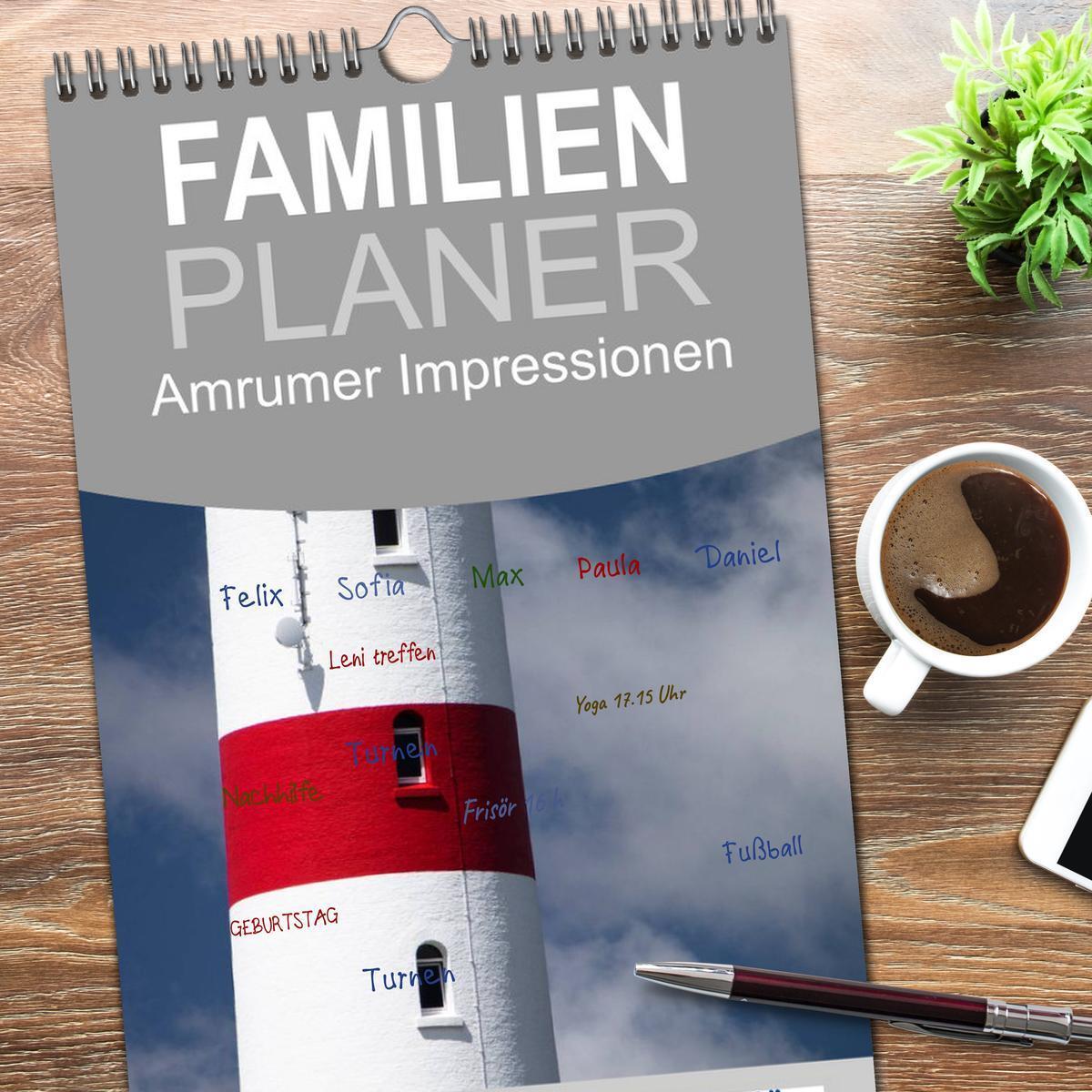 Bild: 9783457115879 | Familienplaner 2025 - Amrumer Impressionen mit 5 Spalten...