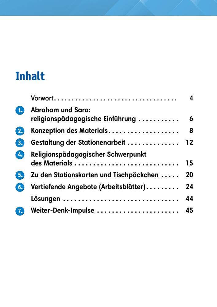 Bild: 9783769824445 | Arbeitsmaterial Grundschule. Stationenlernen Religion: Abraham und...