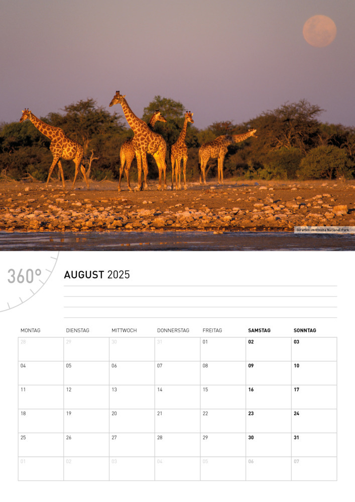 Bild: 9783968555799 | 360° Namibia Broschürenkalender 2025 | Christian Heeb | Kalender