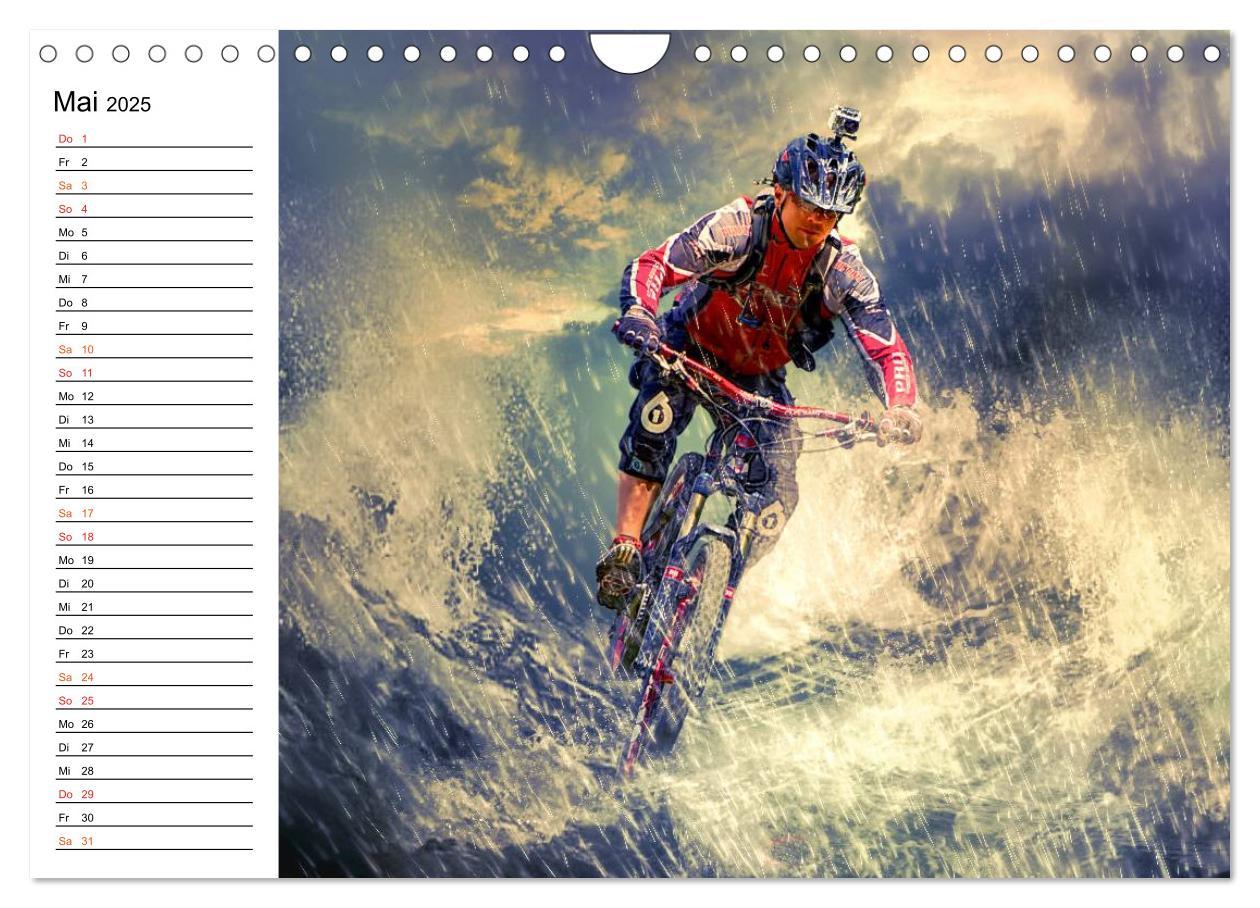 Bild: 9783435488247 | Mountainbike Trails (Wandkalender 2025 DIN A4 quer), CALVENDO...