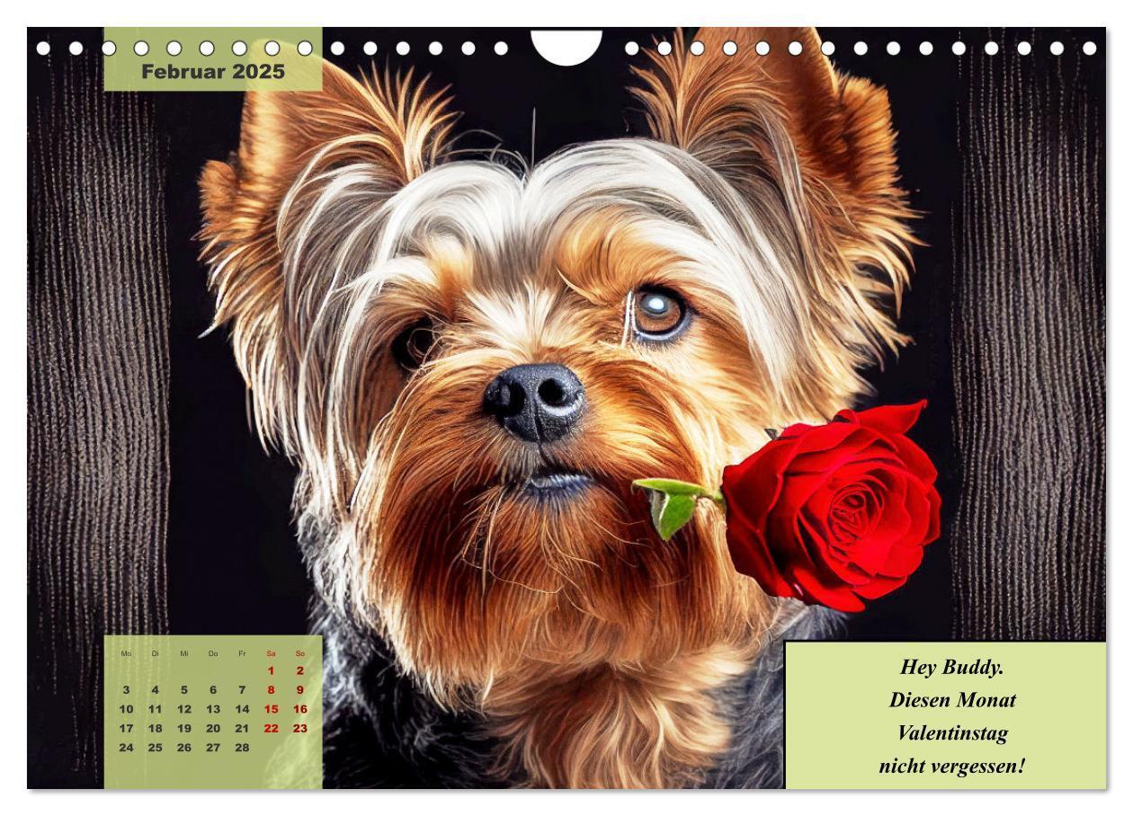 Bild: 9783383920523 | Der humoristische Yorkshire Terrier Kalender (Wandkalender 2025 DIN...