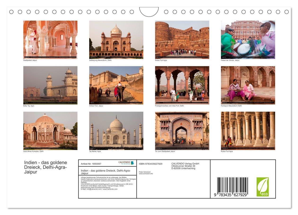 Bild: 9783435627929 | Indien - das goldene Dreieck, Delhi-Agra-Jaipur (Wandkalender 2025...