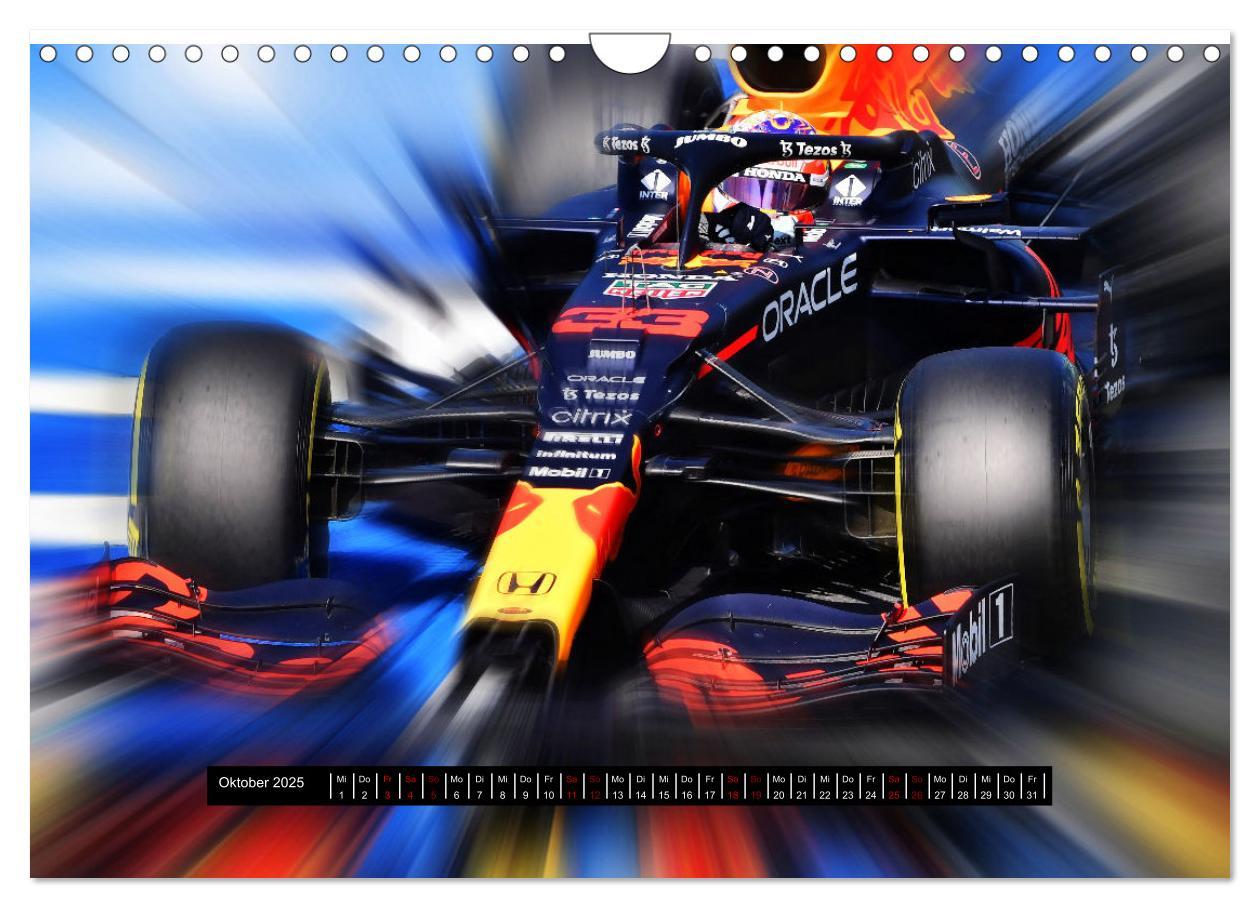 Bild: 9783383997778 | Vollgas in der Formel 1 (Wandkalender 2025 DIN A4 quer), CALVENDO...