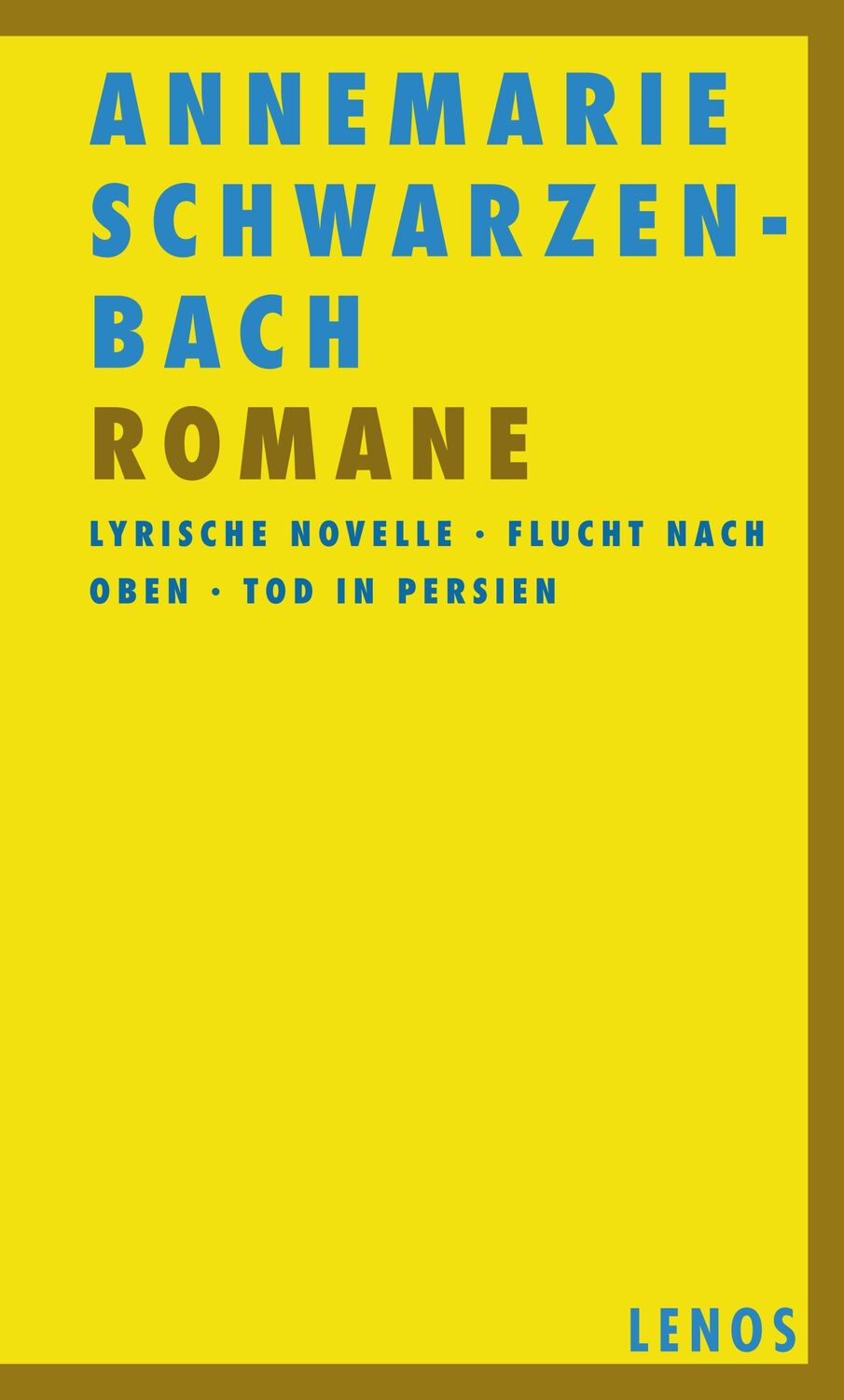 Cover: 9783857874499 | Romane | Lyrische Novelle - Flucht nach oben - Tod in Persien | Buch