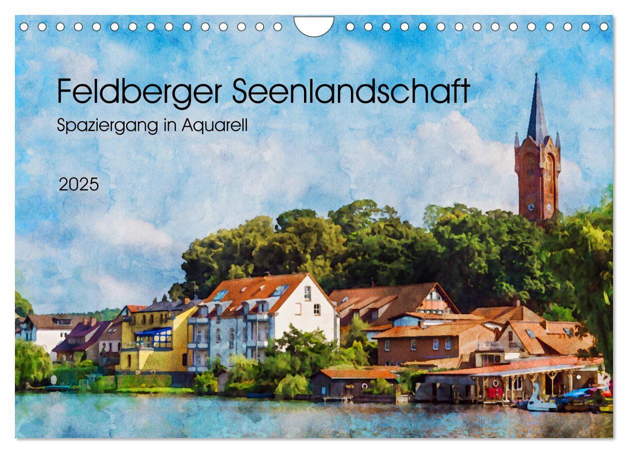 Cover: 9783435141623 | Feldberger Seenlandschaft - Spaziergang in Aquarell (Wandkalender...