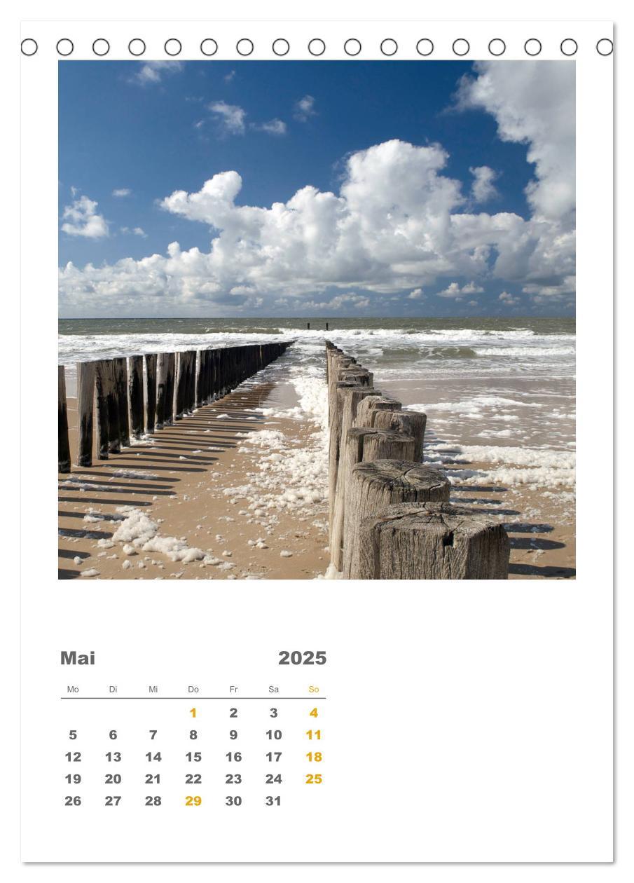 Bild: 9783457028063 | Hollands Strandparadies Zeeland (Tischkalender 2025 DIN A5 hoch),...