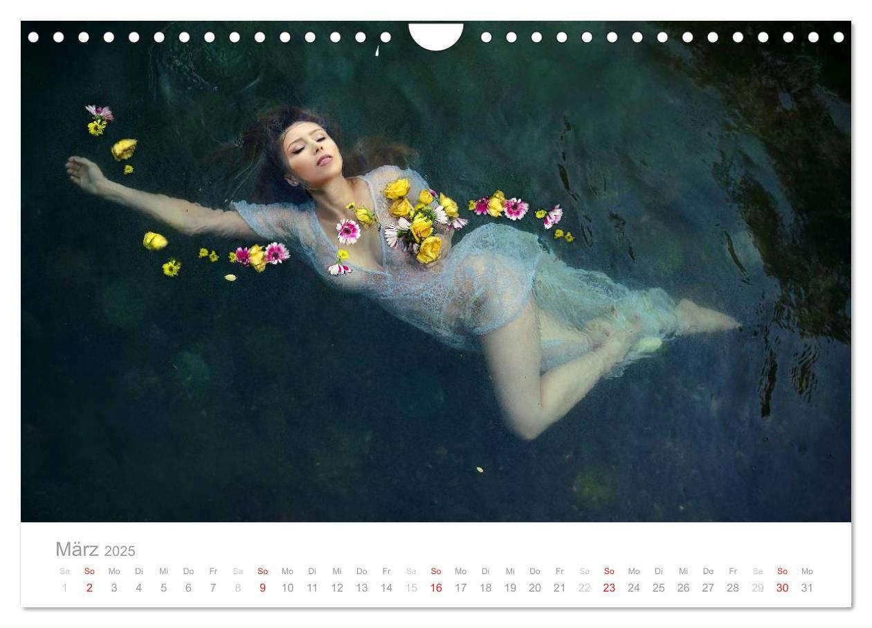 Bild: 9783435540358 | Wasser und Nymphen - Akt am Wasser (Wandkalender 2025 DIN A4 quer),...