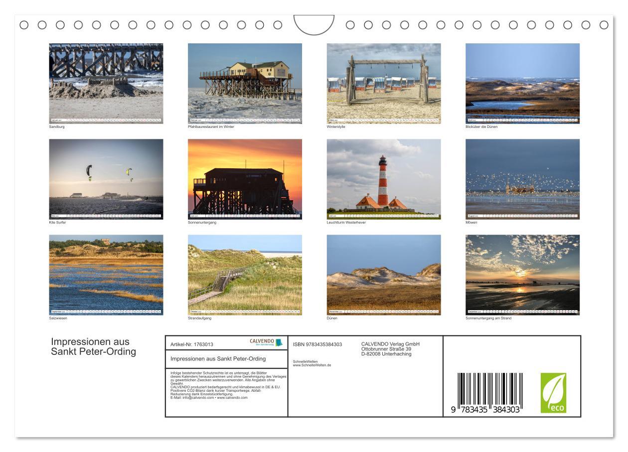 Bild: 9783435384303 | Impressionen aus Sankt Peter-Ording (Wandkalender 2025 DIN A4...