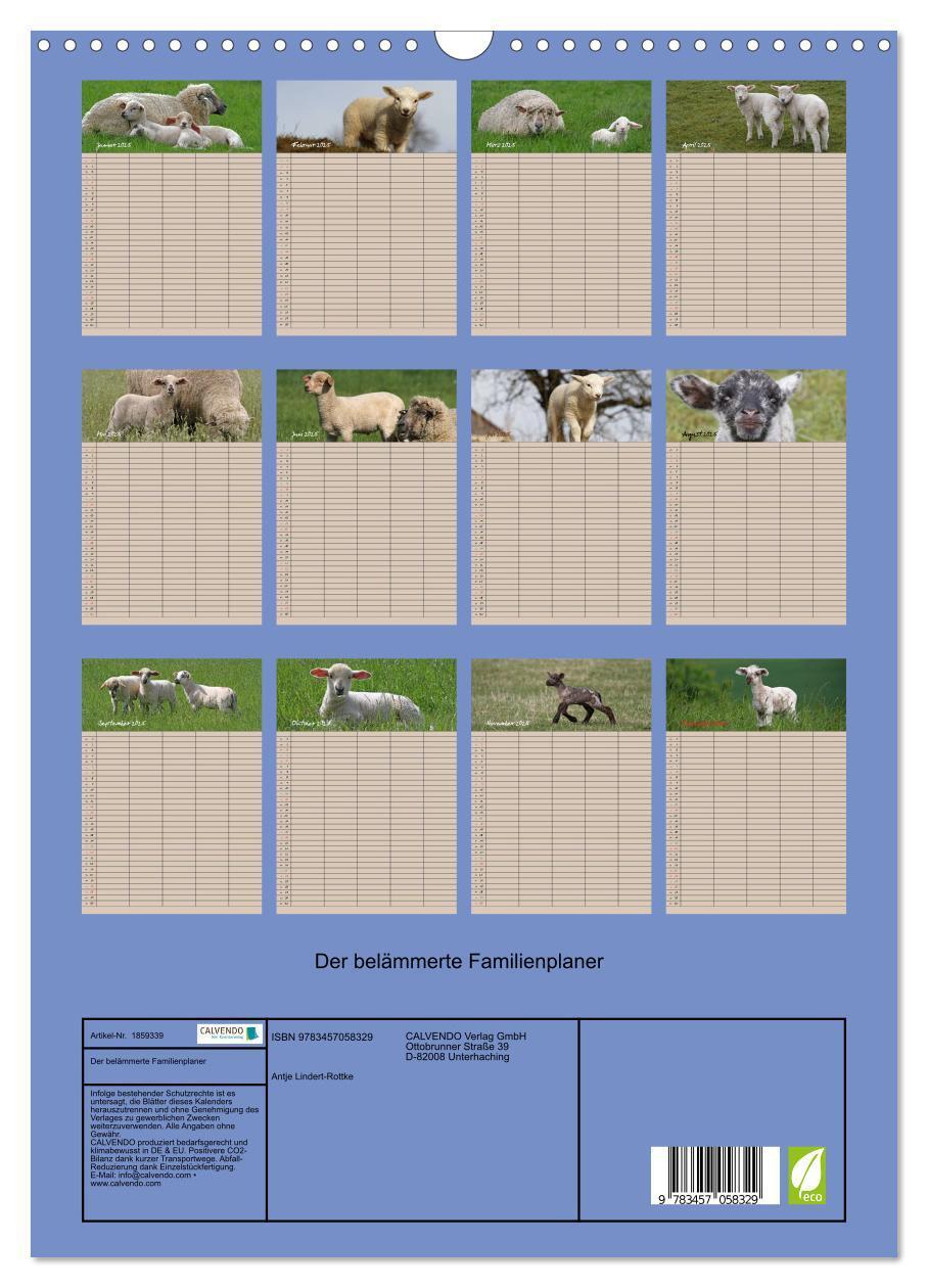 Bild: 9783457058329 | Der belämmerte Familienplaner (Wandkalender 2025 DIN A3 hoch),...