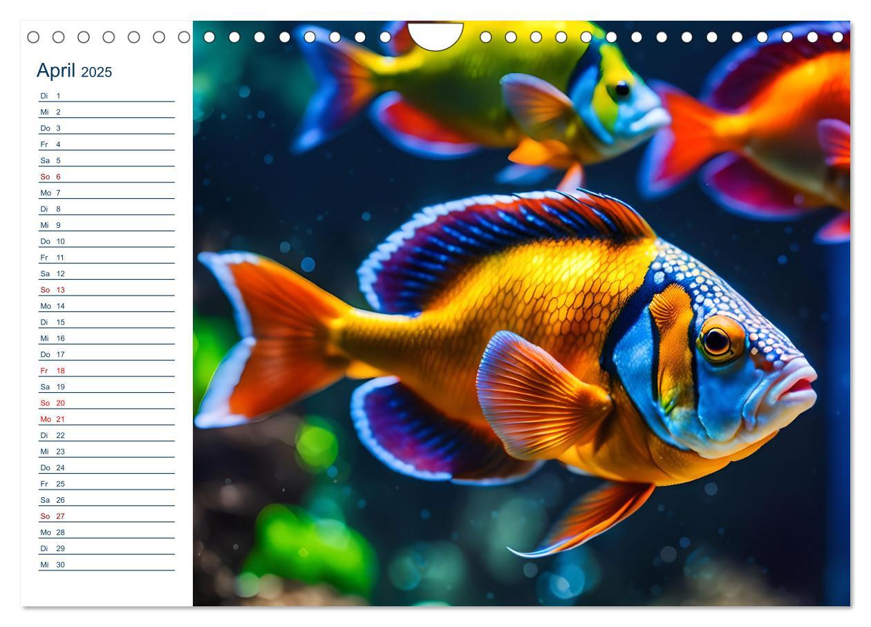 Bild: 9783457144725 | Aquarienzauber - Bunte KI Unterwasserwelten (Wandkalender 2025 DIN...