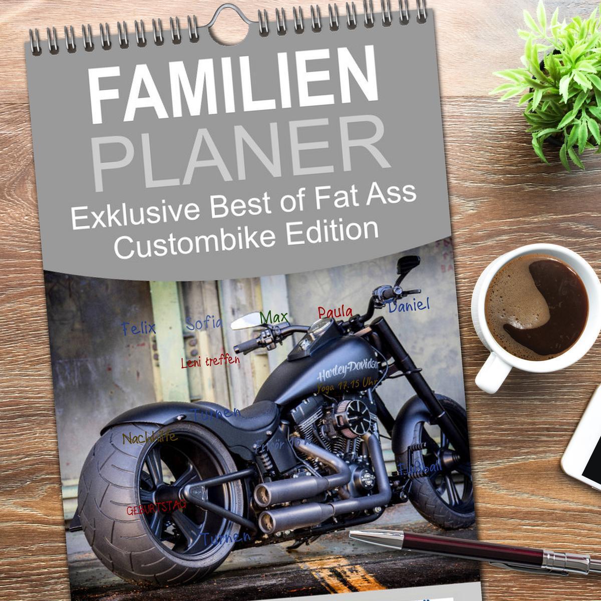 Bild: 9783457117231 | Familienplaner 2025 - Exklusive Best of Fat Ass Custombike Edition,...