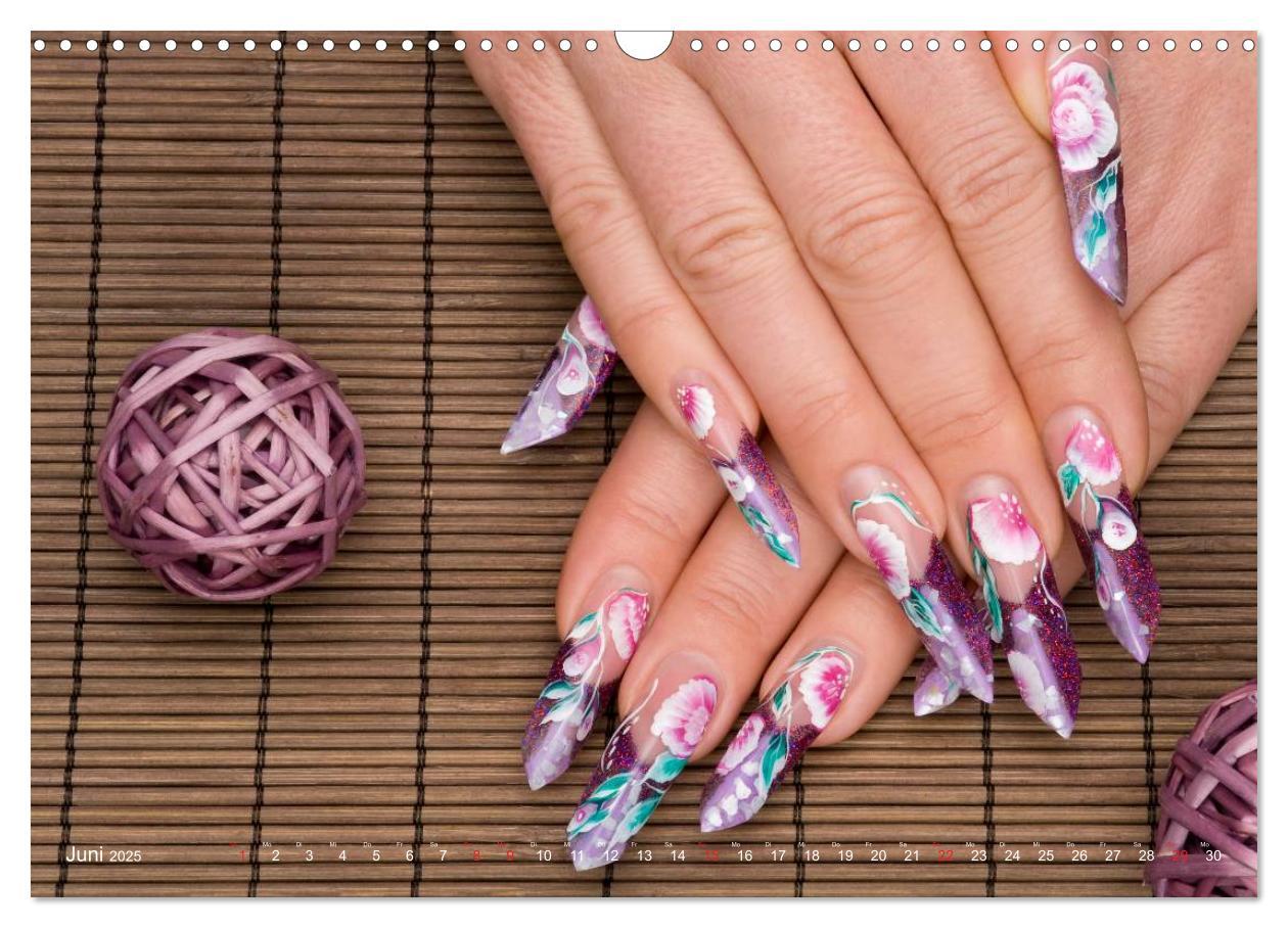 Bild: 9783435747740 | Vergängliche Kunst - Nailart Episode 1 (Wandkalender 2025 DIN A3...