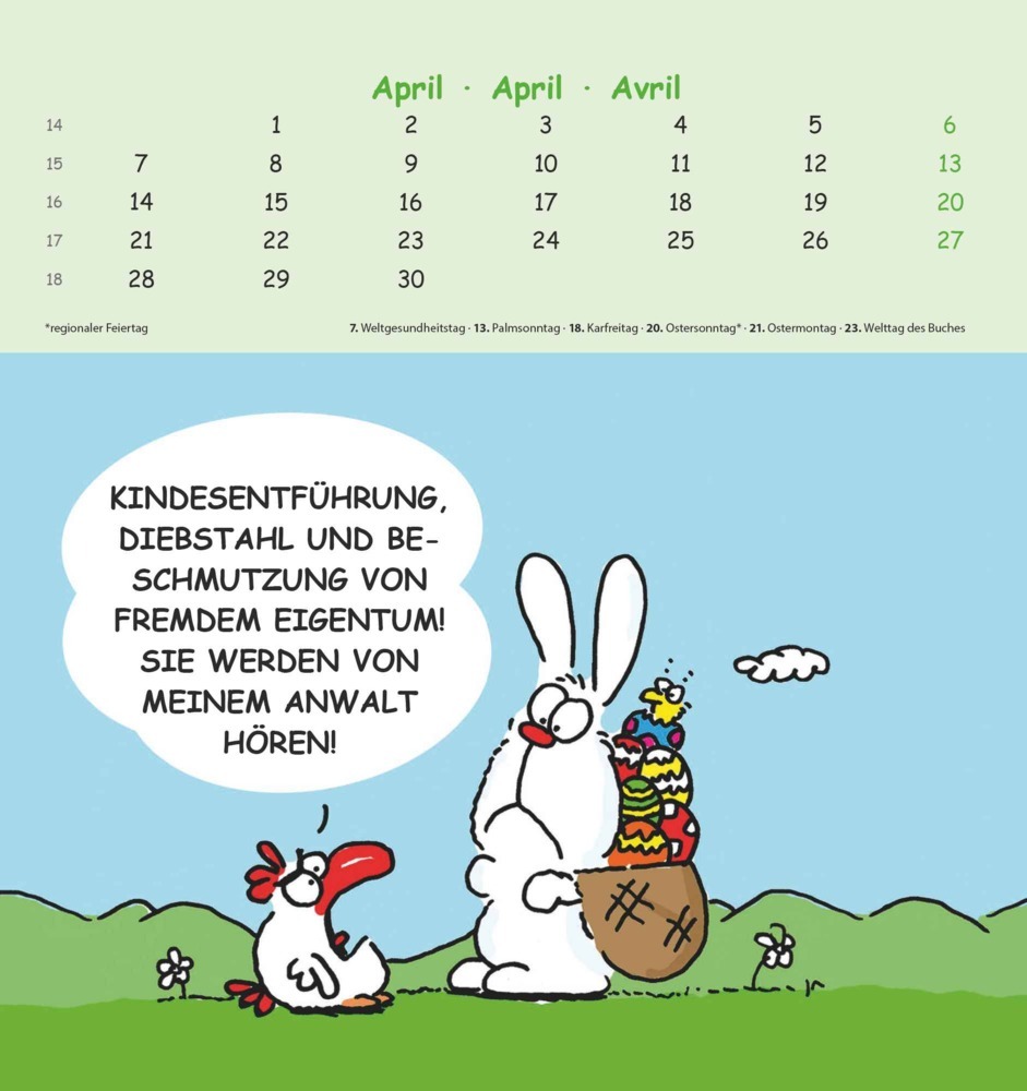 Bild: 4251732343293 | Alpha Edition - Lach mal wieder... 2025 Postkartenkalender,...