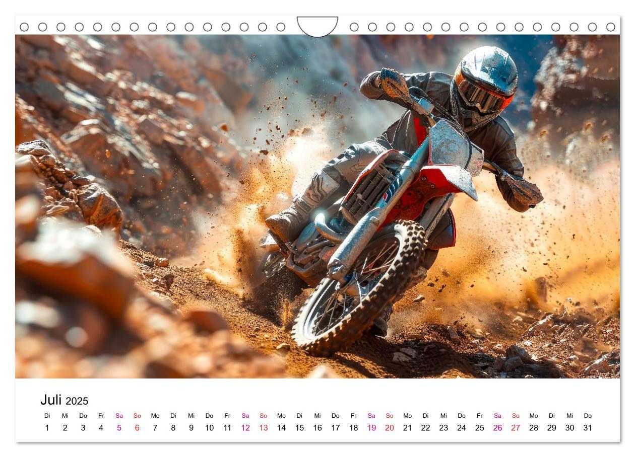 Bild: 9783457147962 | Motocross Erlebnisse (Wandkalender 2025 DIN A4 quer), CALVENDO...