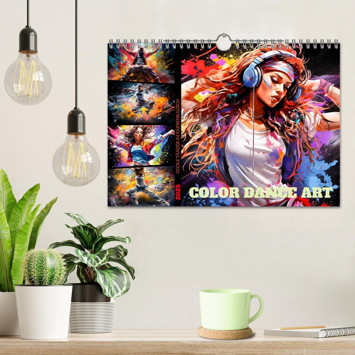 Bild: 9783383851858 | Color Dance Art (Wandkalender 2025 DIN A4 quer), CALVENDO...