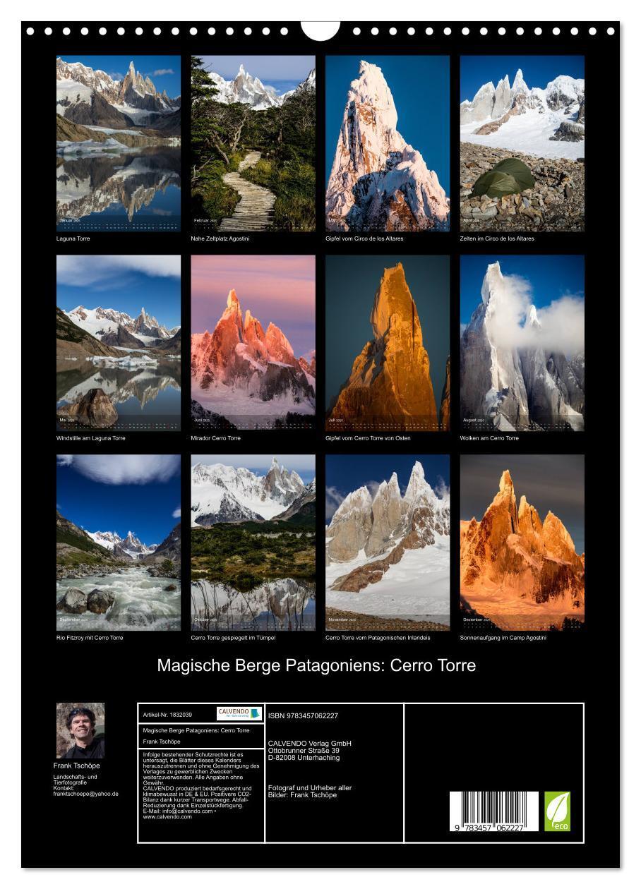 Bild: 9783457062227 | Magische Berge Patagoniens: Cerro Torre (Wandkalender 2025 DIN A3...